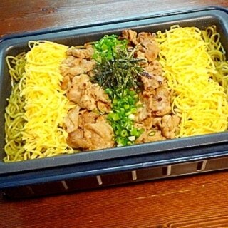 ホットプレートで手軽に瓦そば風